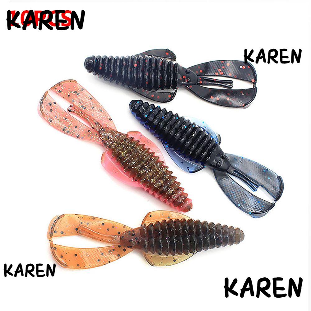 Simul เหยื่อตกปลาน้ําจืด รูปกุ้งประดิษฐ์ 8 ซม. 4.5 กรัม 10 ชิ้น