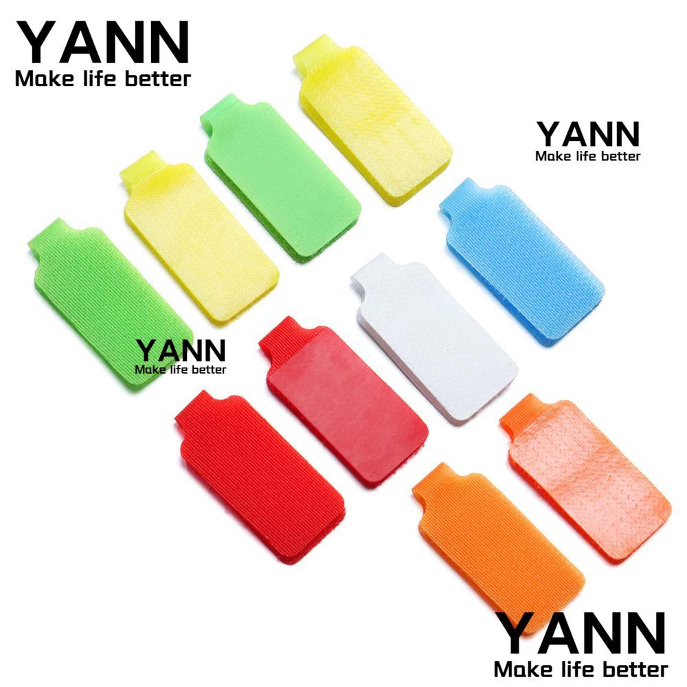 Yann เทปฉลากไนล่อน มีกาวในตัว หลากสี สําหรับจัดเก็บสายไฟ สายเคเบิ้ล 5 ชิ้น