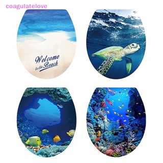 Coagulatelove สติกเกอร์วอลเปเปอร์ PVC ลายสัตว์ใต้ทะเล 3D ลอกออกได้ สําหรับติดตกแต่งห้องน้ํา DIY [ขายดี]