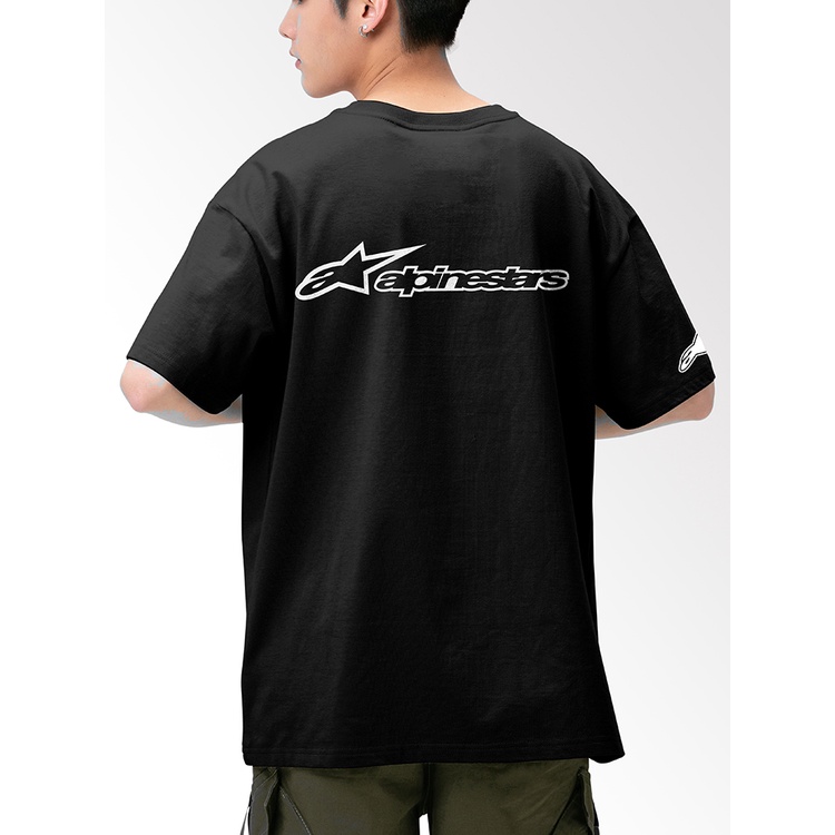 Attitude เสื้อยืดคอกลม แขนสั้น ผ้าฝ้าย ลาย A-star เหมาะกับฤดูร้อน สําหรับผู้ชาย