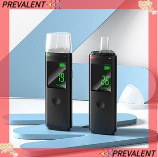 PREVA เครื่องตรวจจับแอลกอฮอล์ เครื่องทดสอบแอลกอฮอล์ในรถยนต์ 2 รุ่น หน้าจอ LCD แบบชาร์จไฟได้ สําหรับรถยนต์