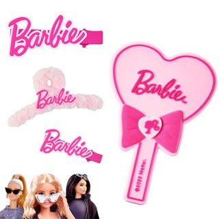 Colorkey × Barbie ของแท้ กระจกแต่งหน้า แบบมือถือ หวีถุงลมนิรภัย สําหรับตุ๊กตาบาร์บี้