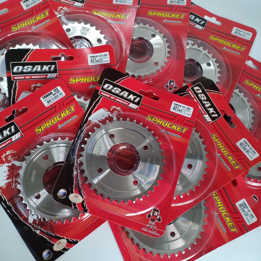 OSAKI สเตอร์หลัง เลส WAVE125,WAVE110i,WAVE100s,MSX,DAX,MONKEY (420) ของแท้จาก โรงงาน สินค้าคุณภาพดี 