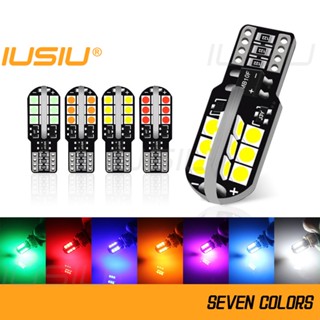 Iusiu T10 หลอดไฟ LED 194 168 W5W WY5W 24SMD 3030 ไฟอ่านหนังสือ ภายในรถยนต์ ไฟเลี้ยว ไฟท้ายรถจักรยานยนต์ ไฟป้ายทะเบียน จอดรถ