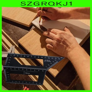 [szgrqkj1] เครื่องมือวัด ทรงสี่เหลี่ยม สําหรับช่างไม้