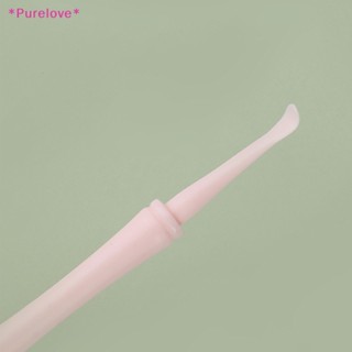 Purelove&gt; ไม้แคะหู แบบพลาสติก 360 องศา 2 In 1 สําหรับทําความสะอาดหู° ใหม่ ไม้กวาดเกลียว