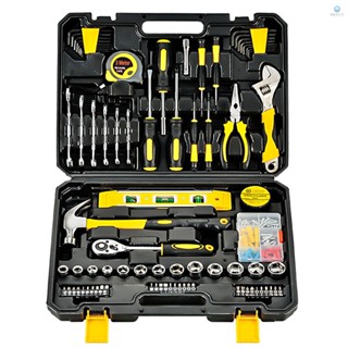 ชุดเครื่องมือซ่อมบ้านทั่วไป พร้อมกล่องพลาสติก TOLO-7.26 108 ชิ้น