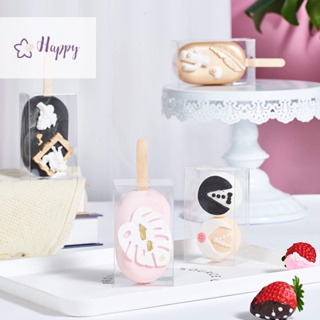 &lt;Happybay&gt; กล่องใส สําหรับใส่เค้ก มูส ไอศกรีม ขนมหวาน 10 ชิ้น