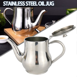 New Stainless Steel Oil Strainer Pot Grease Container Jug Storage Can Filter