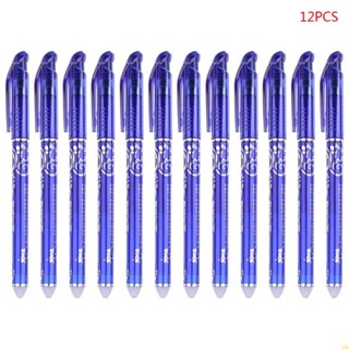 Yili ปากกาลูกลื่นหมึกเจล 0 5 มม. สีฟ้า 12 ชิ้น