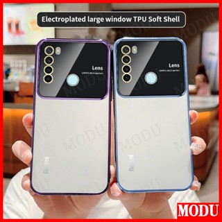 Modu เคส Redmi Note 8 ดีลักซ์ ชุบแฟลช ซิลิโคนนิ่ม ฟิล์มกันรอยเลนส์ ป้องกันหน้าจอ เคสโทรศัพท์ เคสกันกระแทก