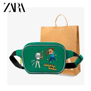 Zara Co branded My World กระเป๋าคาดอก คาดเอว พิมพ์ลาย สําหรับเด็ก เหมาะกับการพกพาเดินทาง