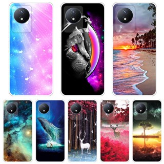 เคสโทรศัพท์มือถือ TPU แบบนิ่ม พิมพ์ลาย สําหรับ VIVO Y02T