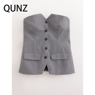 Qunz เสื้อกั๊ก อเนกประสงค์ สีเทา 3243