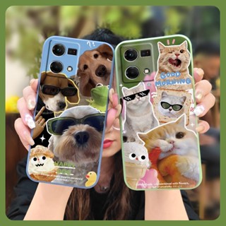 Liquid silicone shell cute Phone Case For OPPO Reno7 4G/F21 Pro 4G/Nova8 4G/F21S Pro 4G Lens bump protection Anti-fall