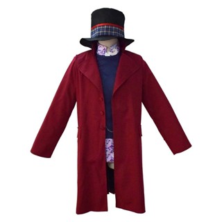 [New products in stock] spot Charlie and chocolate factory cos williwangka cos clothing full set cosplay Halloween 3AO4