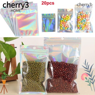 Cherry3 ถุงบรรจุภัณฑ์ฟอยล์อลูมิเนียม ปิดได้ 20 ชิ้น