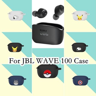 【จัดส่งรวดเร็ว】เคสหูฟัง แบบนิ่ม กันกระแทก ลายการ์ตูน สําหรับ JBL Wave 100 JBL Wave 100 TWS