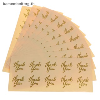 Kam ป้ายฉลากฟอยล์ Thank you สีทอง DIY 100 ชิ้น TH