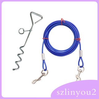 [szlinyou2] สายจูงสุนัข พร้อมสายจูง ทนทาน สําหรับสวน กลางแจ้ง