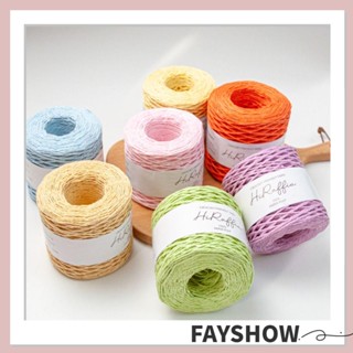 Fay ริบบิ้นฟางกระดาษ 150 ม. แฮนด์เมด DIY สําหรับห่อของขวัญ ถุงชายหาด