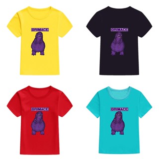 เสื้อยืดแขนสั้นลําลอง ทรงหลวม ลาย Mingyuan Grimace mcdonaldland สําหรับเด็กผู้ชาย และผู้หญิง