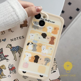 For เคสไอโฟน 14 Pro Max [Dog Doll Cute IMD] เคส Phone Case For iPhone 14 Pro Max Plus 13 12 11 For เคสไอโฟน11 Ins Korean Style Retro Classic Couple Shockproof Protective TPU Cover Shell