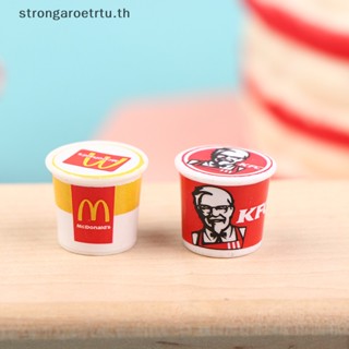 Strongaroetrtu โมเดลถังอาหารจิ๋ว 1/12 KFC สําหรับบ้านตุ๊กตา 5 ชิ้น ต่อชุด