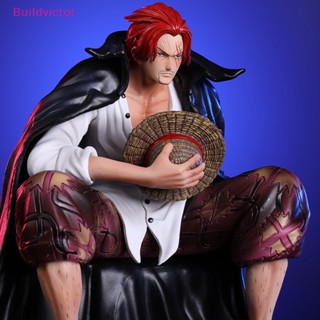 Buildvictor ฟิกเกอร์ PVC รูปปั้นอนิเมะ One Piece Shanks Red Yonko Red Hair ขนาด 17 ซม.