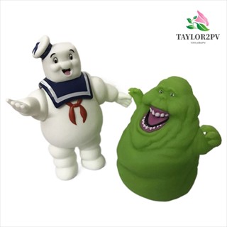 Taylor2pv โมเดลฟิกเกอร์ รูปการ์ตูนอนิเมะผี StayPuft Ghostbusters สีเขียว ของเล่นสําหรับเด็ก