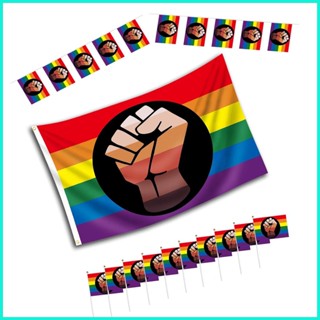 ชุดธงชาติ LGBT Spirit Bright Colors ใช้ง่าย สําหรับลิ้นจี่