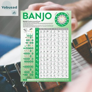 【LP-06.th】Fretboard Notes Banjo Chord Chart อุปกรณ์ช่วยการเรียนรู้ สําหรับผู้เริ่มต้น