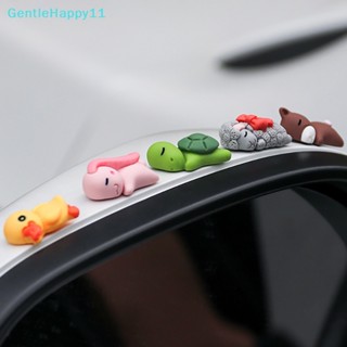 Gentlehappy ตุ๊กตาเรซิ่น รูปสัตว์น่ารัก ขนาดเล็ก สําหรับตกแต่งรถยนต์ รถจักรยานยนต์ จักรยาน