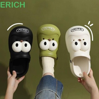 Erich รองเท้าแตะ Crocs แบบนิ่ม กันน้ํา ลายการ์ตูนสุนัขยิ้ม กันลื่น เหมาะกับเดินชายหาด สําหรับลูกสุนัข