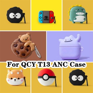 【Yoshida】เคสหูฟัง แบบนิ่ม ลายการ์ตูน สําหรับ QCY T13 ANC QCY T13 ANC