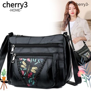 Cherry3 กระเป๋าสะพายไหล่ ทรงโท้ท หลายชั้น ความจุขนาดใหญ่