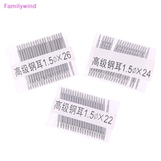 Familywind&gt; สปริงบาร์ สเตนเลส โลหะ สีเงิน 1.5 มม. 10-26 มม. อุปกรณ์เสริม สําหรับซ่อมแซมสายนาฬิกาข้อมือ 20 ชิ้น