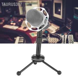  Taurus307 ไมโครโฟน PC แบบพกพา Plug and Play ขาตั้งขาตั้งสตูดิโอไมโครโฟนสำหรับบันทึกเสียงสำหรับคอมพิวเตอร์สมาร์ทโฟน