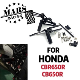 ชุดที่พักเท้ารถจักรยานยนต์ CNC สําหรับ HONDA CB650F CBR650F 2014-2019 CB650R CBR650R 2019-2021