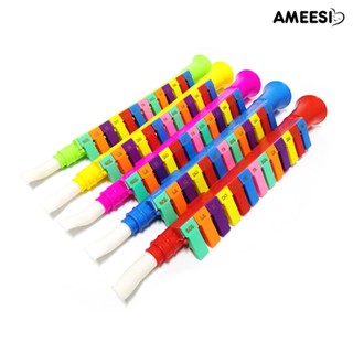 Ameesi เครื่องดนตรีคลาริเน็ต เมโลดิก้า พลาสติก 13 คีย์ หลากสี ของเล่นสําหรับเด็ก