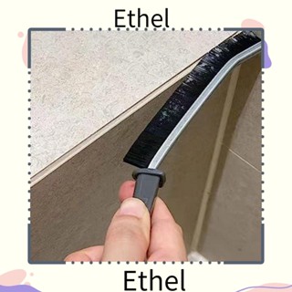 Ethel1 แปรงทําความสะอาดรอยแยก เครื่องมือทําความสะอาด แปรงขัดทําความสะอาดด้ามจับยาว แปรงฝุ่นพลาสติก อเนกประสงค์ แปรงทําความสะอาดช่องว่างห้องครัว