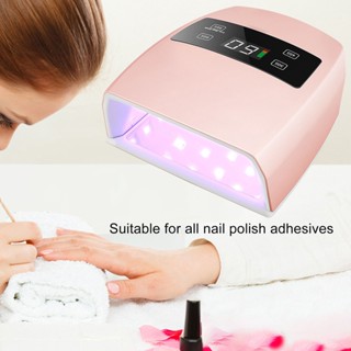 Enjoy Beauty โคมไฟเล็บ 96W แห้งเร็ว ชาร์จใหม่ได้ อายุการใช้งานแบตเตอรี่ยาวนาน UV LED Nail Light 100‑240V