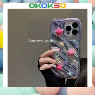 [OKOKSO] ใหม่ เคสโทรศัพท์มือถือนิ่ม กันกระแทก ลายการ์ตูนดาว สําหรับ OPPO Reno9 Reno8 Reno7pro reno6 7z 5 R17 A53 A9 2020 F11 A31 A78 A77