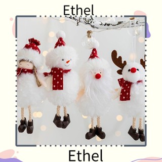 Ethel1 จี้แขวนตกแต่งต้นคริสต์มาส รูปสโนว์แมน กวางเอลก์