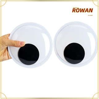 Rowans ดวงตากระดิก มีกาวในตัว 5.9 นิ้ว สีดํา สีขาว 6 ชิ้น