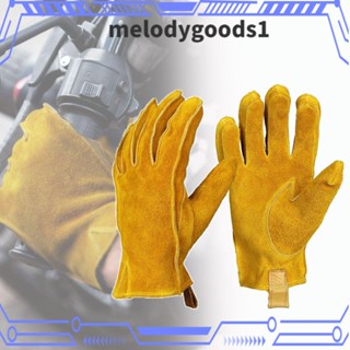 Melodygoods1 ถุงมือหนัง กันลื่น แฟชั่นฤดูใบไม้ร่วง และฤดูหนาว สําหรับขี่จักรยานเสือภูเขา