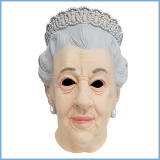 Elizabeth II ผ้าคลุมใบหน้า ราชินี ปาร์ตี้ ยาง หน้ากากแฟนซี ชุดเฟซชิลด์ ราชวงศ์ ครอบครัว หน้ากาก สําหรับปาร์ตี้ serth