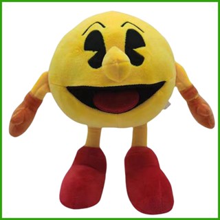 ใหม่ ตุ๊กตาการ์ตูน Nitendo Pac-Man หน้ายิ้ม สีเหลือง ขนาด 25 ซม. ของเล่นสําหรับเด็ก drea1th