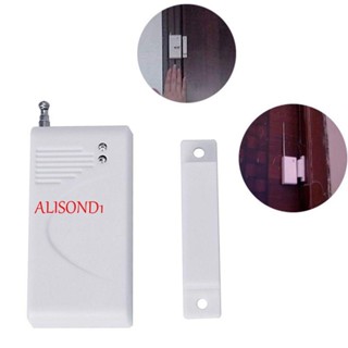 Alisond1 เซนเซอร์ประตู หน้าต่าง 433mhz บล็อกแม่เหล็ก ไร้สาย เครื่องส่งสัญญาณ ตรวจสอบความปลอดภัย