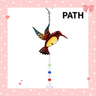 Path พัดแขวนเพดาน รูปนกฮัมมิ่งเบิร์ด ประดับคริสตัล สีรุ้ง ของขวัญ สําหรับผู้หญิง